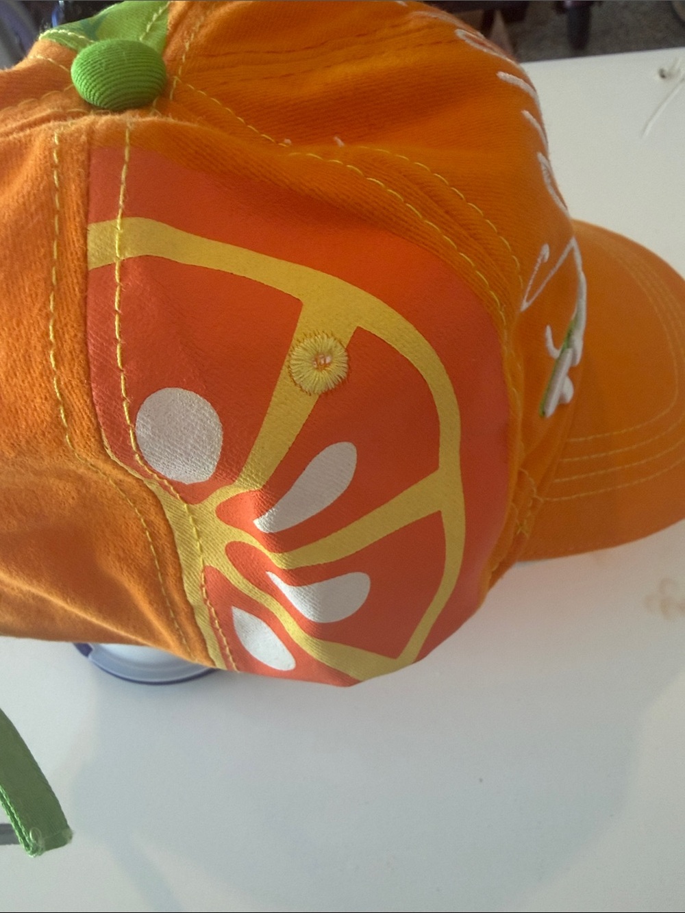Walt Disney World Orange Bird 'Squeeze the Day' Embroidered Baseball Cap - Picture 5 of 7